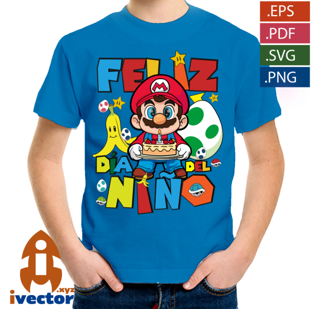DIA-DEL-NINO-SUPER-MARIO-BROS-PASTEL-EDITABLE_-P4 DÍA DEL NIÑO SUPER MARIO BROS PASTEL EDITABLE