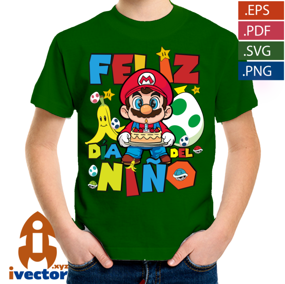 DIA-DEL-NINO-SUPER-MARIO-BROS-PASTEL-EDITABLE_-P6 DÍA DEL NIÑO SUPER MARIO BROS PASTEL EDITABLE