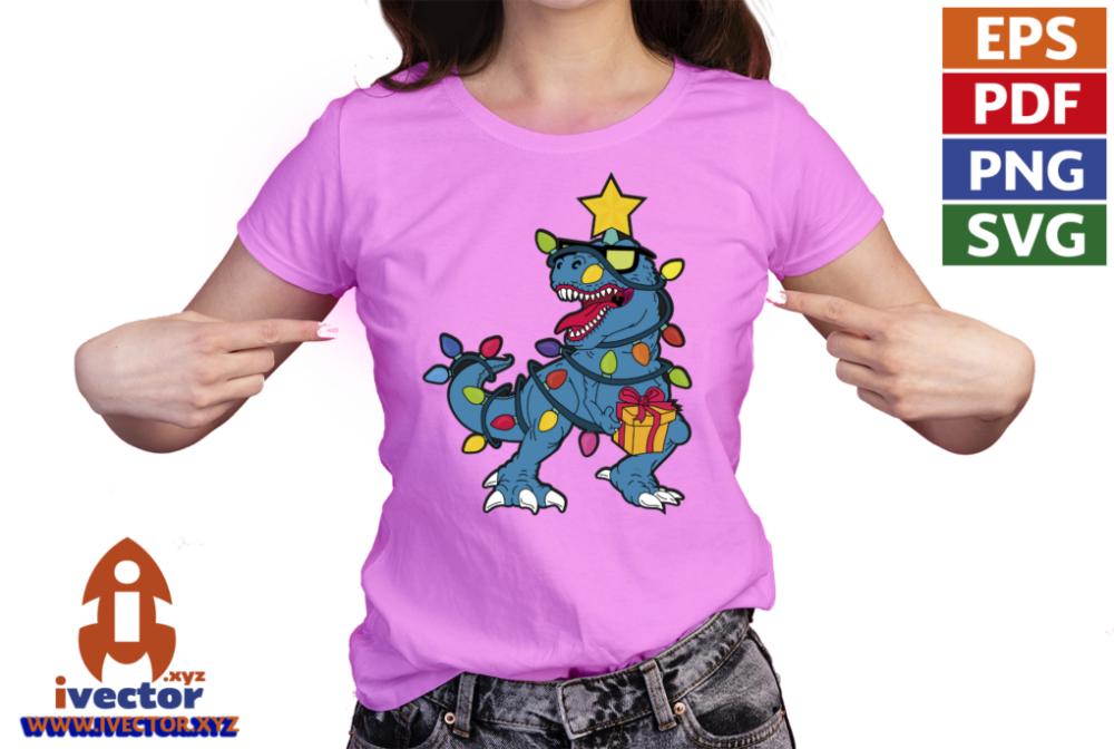 DINO-REX-NAVIDENO-ESTRELLA-VECTOR-EDITABLE-EPS-PDF-PLAYERA7 DINO REX NAVIDEÑO ESTRELLA VECTOR EDITABLE EPS PDF
