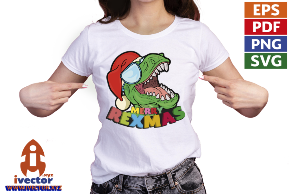 DINOSAURIO-MERRY-REXMAS-NAVIDAD-VECTOR-01-playera2 DINOSAURIO MERRY REXMAS NAVIDAD VECTOR