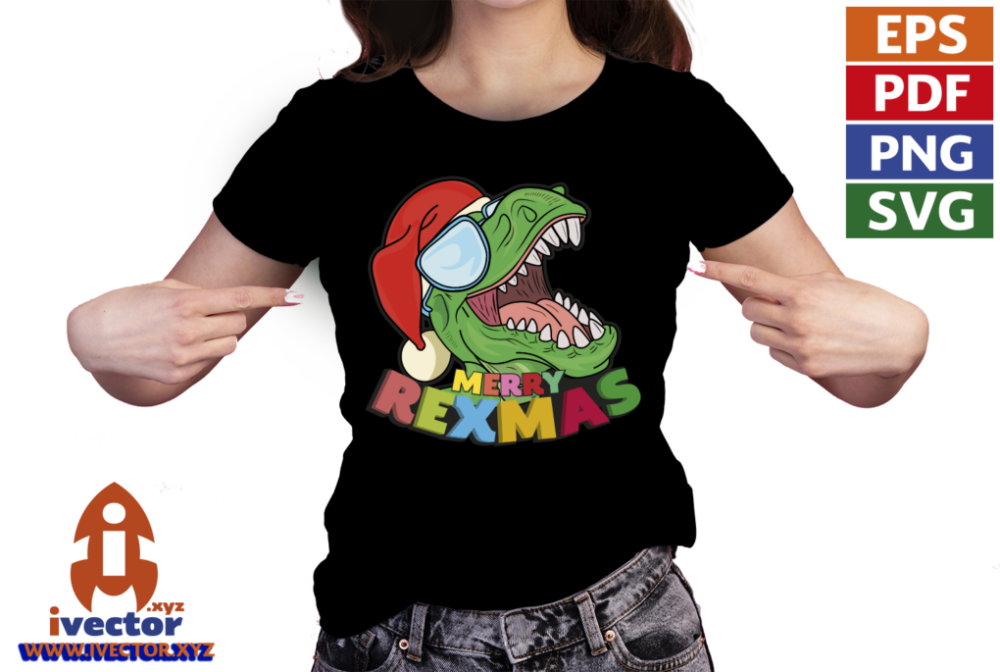 DINOSAURIO-MERRY-REXMAS-NAVIDAD-VECTOR-01-playera6 DINOSAURIO MERRY REXMAS NAVIDAD VECTOR