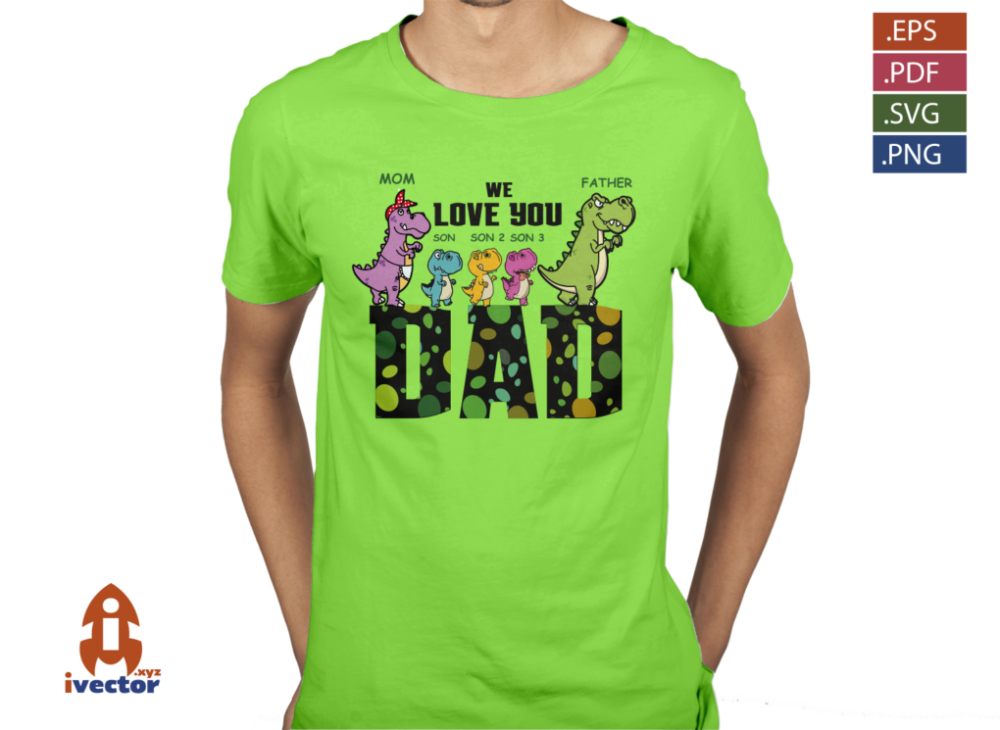 DINOSAURIOS-FAMILIA-DIA-DEL-PADRE-VECTOR-EPS-SVG-PDF-EDITABLE-COLORES-PLAYERA5 VECTOR DINOSAURIOS FAMILIA DIA DEL PADRE