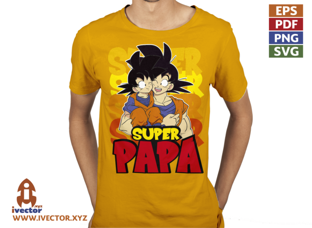 DRAGON-BALL-SUPER-PAPA-VECTOR-EDITABLE-01-P3 DRAGON BALL SUPER PAPÁ VECTOR EDITABLE
