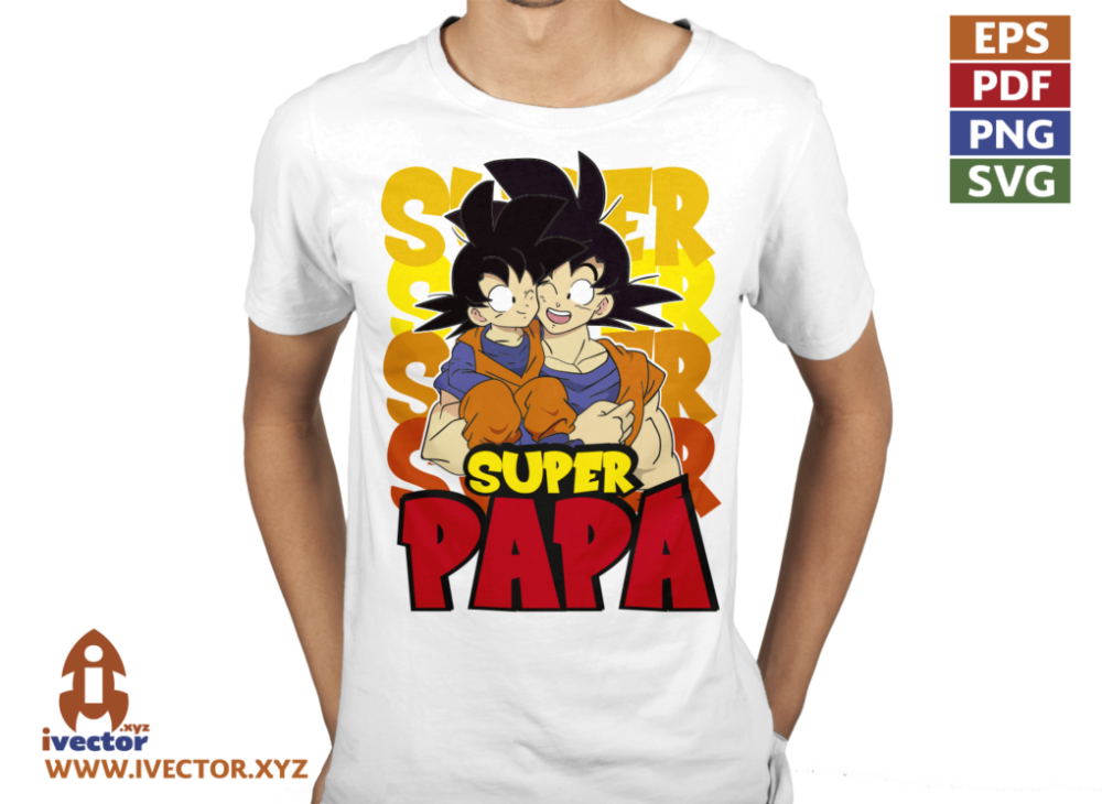DRAGON-BALL-SUPER-PAPA-VECTOR-EDITABLE-01-P4 DRAGON BALL SUPER PAPÁ VECTOR EDITABLE