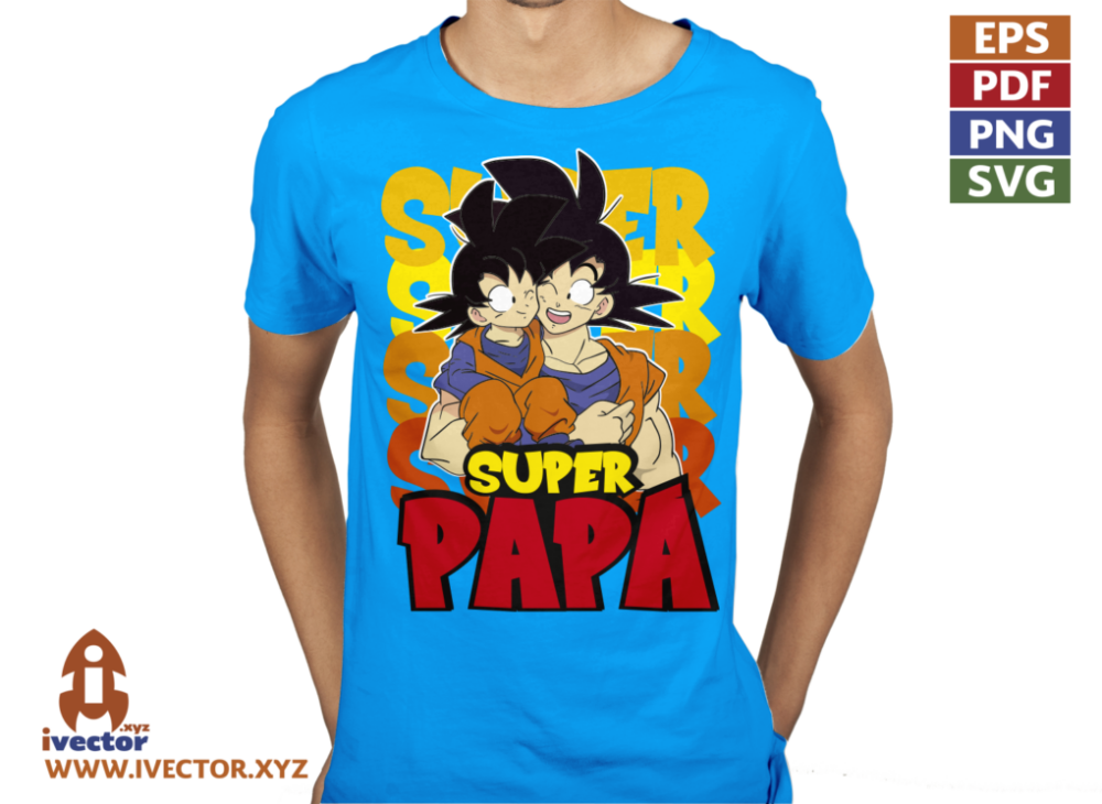DRAGON-BALL-SUPER-PAPA-VECTOR-EDITABLE-01-P5 DRAGON BALL SUPER PAPÁ VECTOR EDITABLE