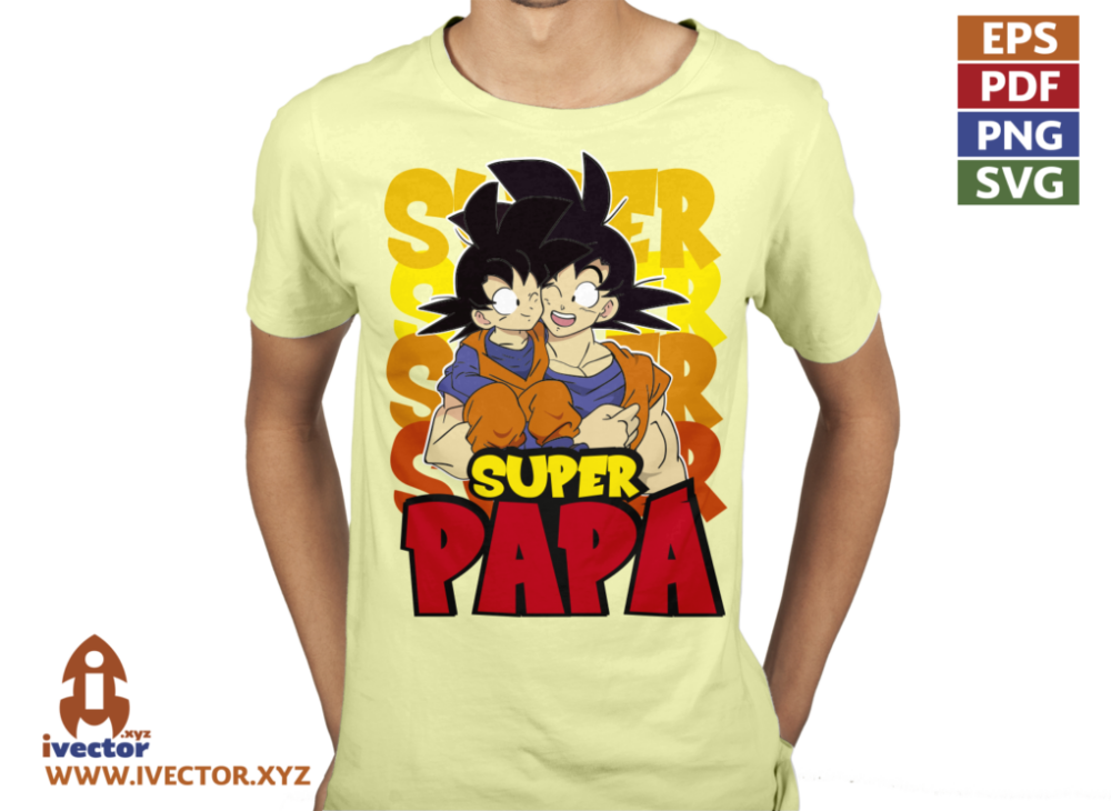 DRAGON-BALL-SUPER-PAPA-VECTOR-EDITABLE-01-P7 DRAGON BALL SUPER PAPÁ VECTOR EDITABLE