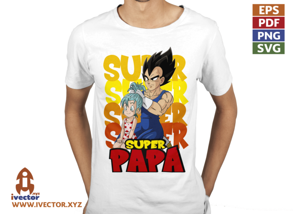 DRAGON-BALL-VEGETA-SUPER-PAPA-VECTOR-EDITABLE-01-P4 DRAGON BALL VEGETA SUPER PAPÁ VECTOR EDITABLE