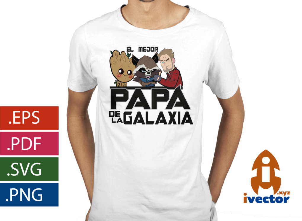 EL-MEJOR-PAPA-GUARDIANES-DE-LA-GALAXIA-DIA-DEL-PADRE-VECTOR-EDITABLE-EPS-PDF-SVG-01-playera2 EL MEJOR PAPA GUARDIANES DE LA GALAXIA, DIA DEL PADRE