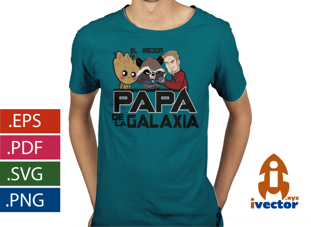 EL-MEJOR-PAPA-GUARDIANES-DE-LA-GALAXIA-DIA-DEL-PADRE-VECTOR-EDITABLE-EPS-PDF-SVG-01-playera4 EL MEJOR PAPA GUARDIANES DE LA GALAXIA, DIA DEL PADRE