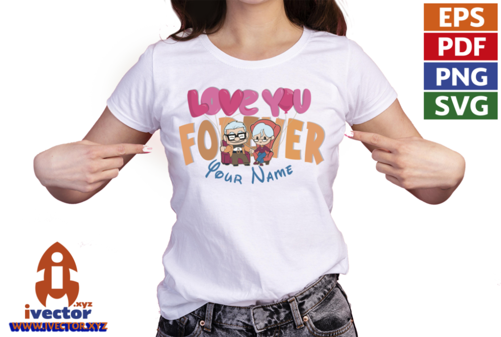ELLIE-AND-CARL-VECTOR-LOVE-YOU-FOREVER-NAME-EDITABLE-01-P1 ELLIE AND CARL VECTOR LOVE YOU FOREVER NAME EDITABLE