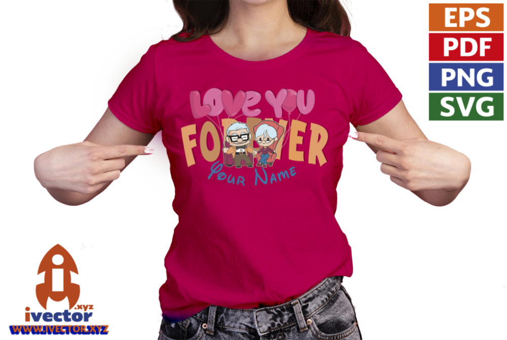 ELLIE-AND-CARL-VECTOR-LOVE-YOU-FOREVER-NAME-EDITABLE-01-P3 ELLIE AND CARL VECTOR LOVE YOU FOREVER NAME EDITABLE