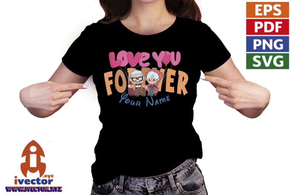 ELLIE-AND-CARL-VECTOR-LOVE-YOU-FOREVER-NAME-EDITABLE-01-P4 ELLIE AND CARL VECTOR LOVE YOU FOREVER NAME EDITABLE
