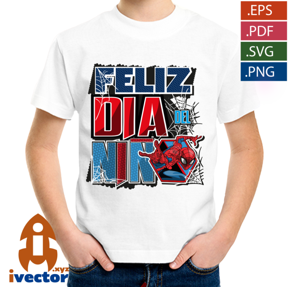 FELIZ-DIA-DEL-NINO-SPIDERMAN-VECTOR-EDITABLE-EPS-PDF-01-p1 FELIZ DÍA DEL NIÑO SPIDERMAN VECTOR EDITABLE EPS PDF