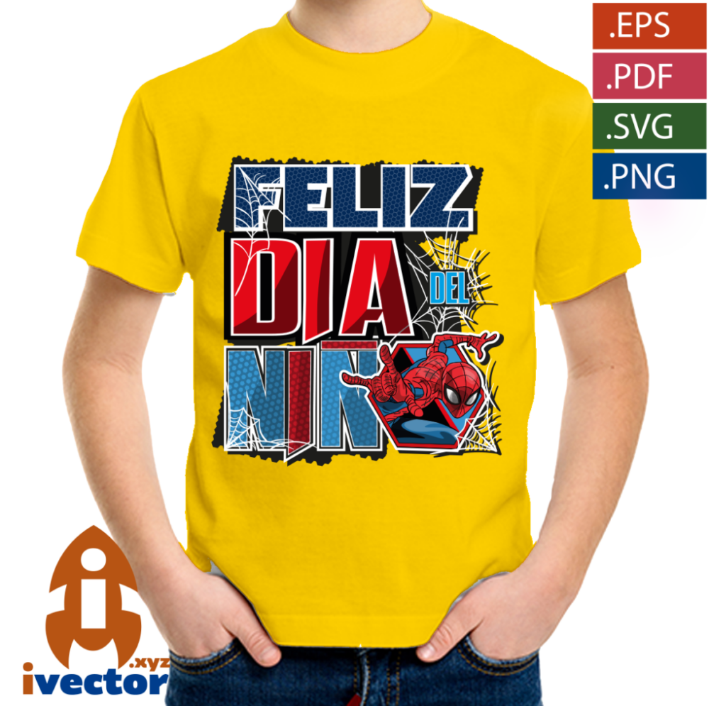 FELIZ-DIA-DEL-NINO-SPIDERMAN-VECTOR-EDITABLE-EPS-PDF-01-p2 FELIZ DÍA DEL NIÑO SPIDERMAN VECTOR EDITABLE EPS PDF