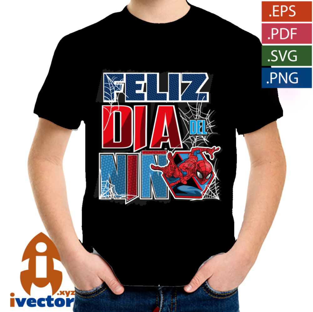FELIZ-DIA-DEL-NINO-SPIDERMAN-VECTOR-EDITABLE-EPS-PDF-01-p3 FELIZ DÍA DEL NIÑO SPIDERMAN VECTOR EDITABLE EPS PDF