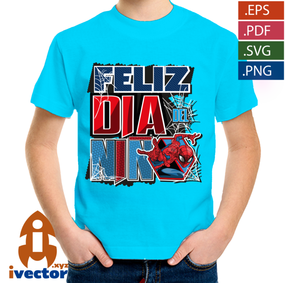 FELIZ-DIA-DEL-NINO-SPIDERMAN-VECTOR-EDITABLE-EPS-PDF-01-p7 FELIZ DÍA DEL NIÑO SPIDERMAN VECTOR EDITABLE EPS PDF