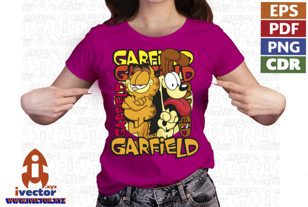 GARFIELD-AND-ODIE-VECTOR-EDITABLE-EPS-PDF-01-P3 GARFIELD AND ODIE VECTOR EDITABLE EPS PDF