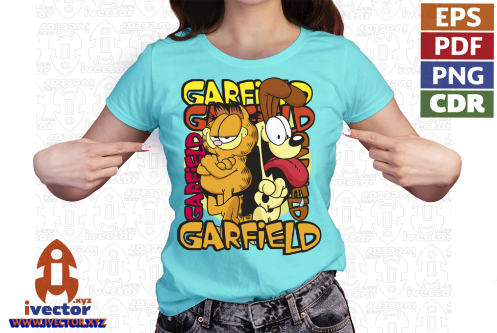 GARFIELD-AND-ODIE-VECTOR-EDITABLE-EPS-PDF-01-P4 GARFIELD AND ODIE VECTOR EDITABLE EPS PDF