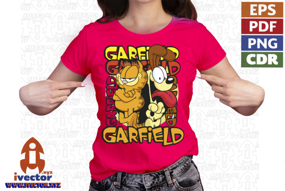 GARFIELD-AND-ODIE-VECTOR-EDITABLE-EPS-PDF-01-P5 GARFIELD AND ODIE VECTOR EDITABLE EPS PDF