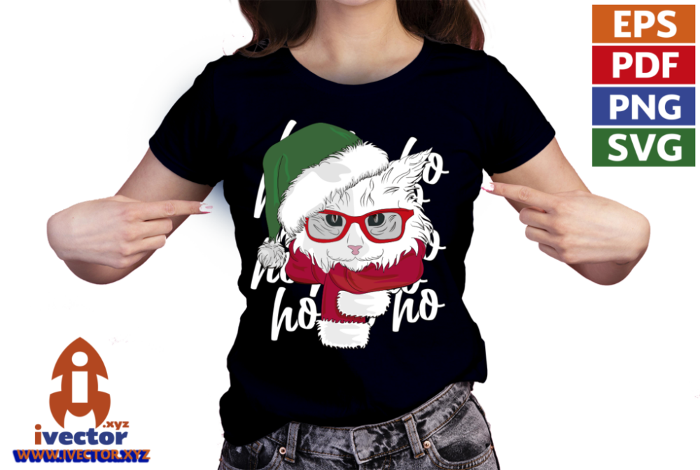 GATO-NAVIDENO-VECTOR-EDITABLE-EPS-PDF-SVG-01-P3 GATO NAVIDEÑO VECTOR EDITABLE EPS PDF SVG