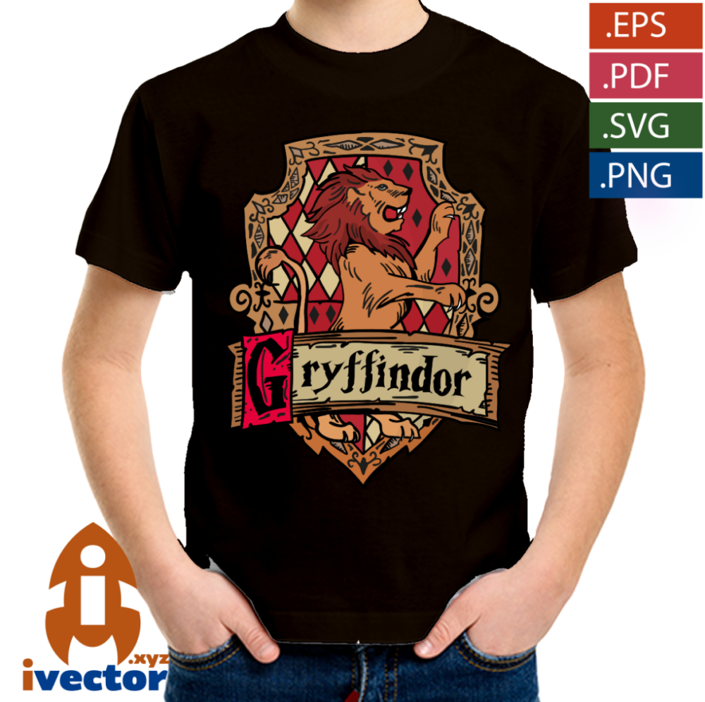 GRIFFINDOR-HARRY-POTTER-LOGO-CORBATA-VECTOR-EDITABLE-01-P1 GRIFFINDOR HARRY POTTER LOGO CORBATA VECTOR EDITABLE