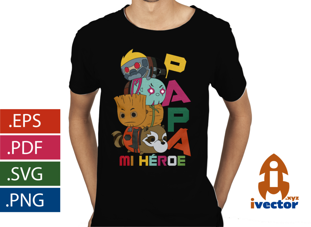 GUARDIANDES-DE-LA-GALAXIA-DIA-DEL-PADRE-VECTOR-EDITABLE-HEROE-PAPA-EPS-PDF-SVG_PLAYERA3 GUARDIANDES  GALAXIA DIA DEL PADRE VECTOR EDITABLE