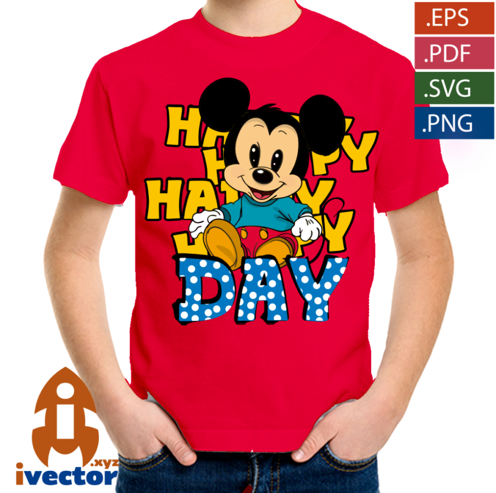 HAPPY-DAY-MICKEY-MOUSE-BABY-VECTOR-EPS-PDF-P4 HAPPY DAY MICKEY MOUSE BABY VECTOR EPS PDF