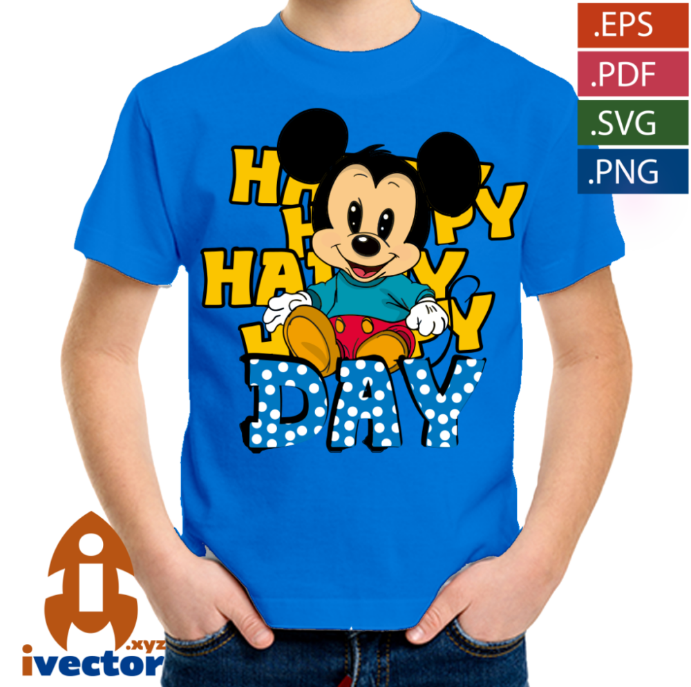 HAPPY-DAY-MICKEY-MOUSE-BABY-VECTOR-EPS-PDF-P7 HAPPY DAY MICKEY MOUSE BABY VECTOR EPS PDF