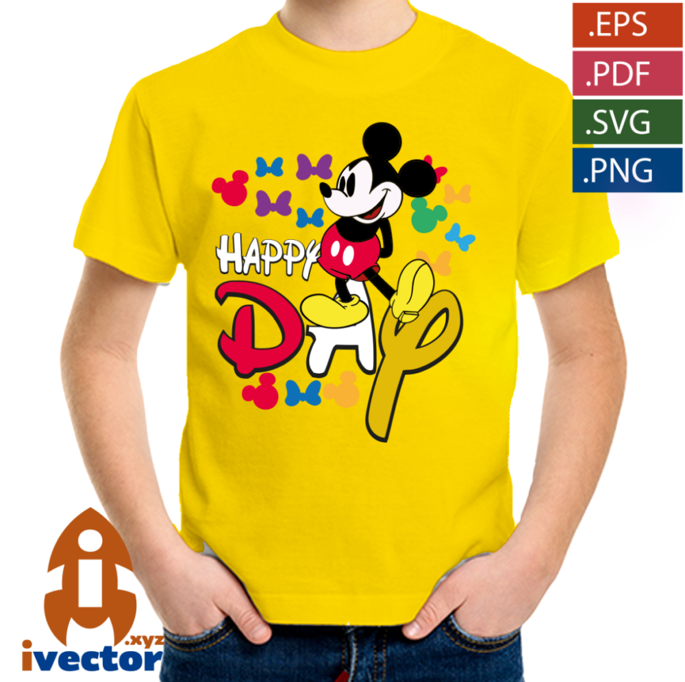HAPPY-DAY-MICKEY-VECTOR-EDITABLE-01-P3 HAPPY DAY MICKEY VECTOR EDITABLE