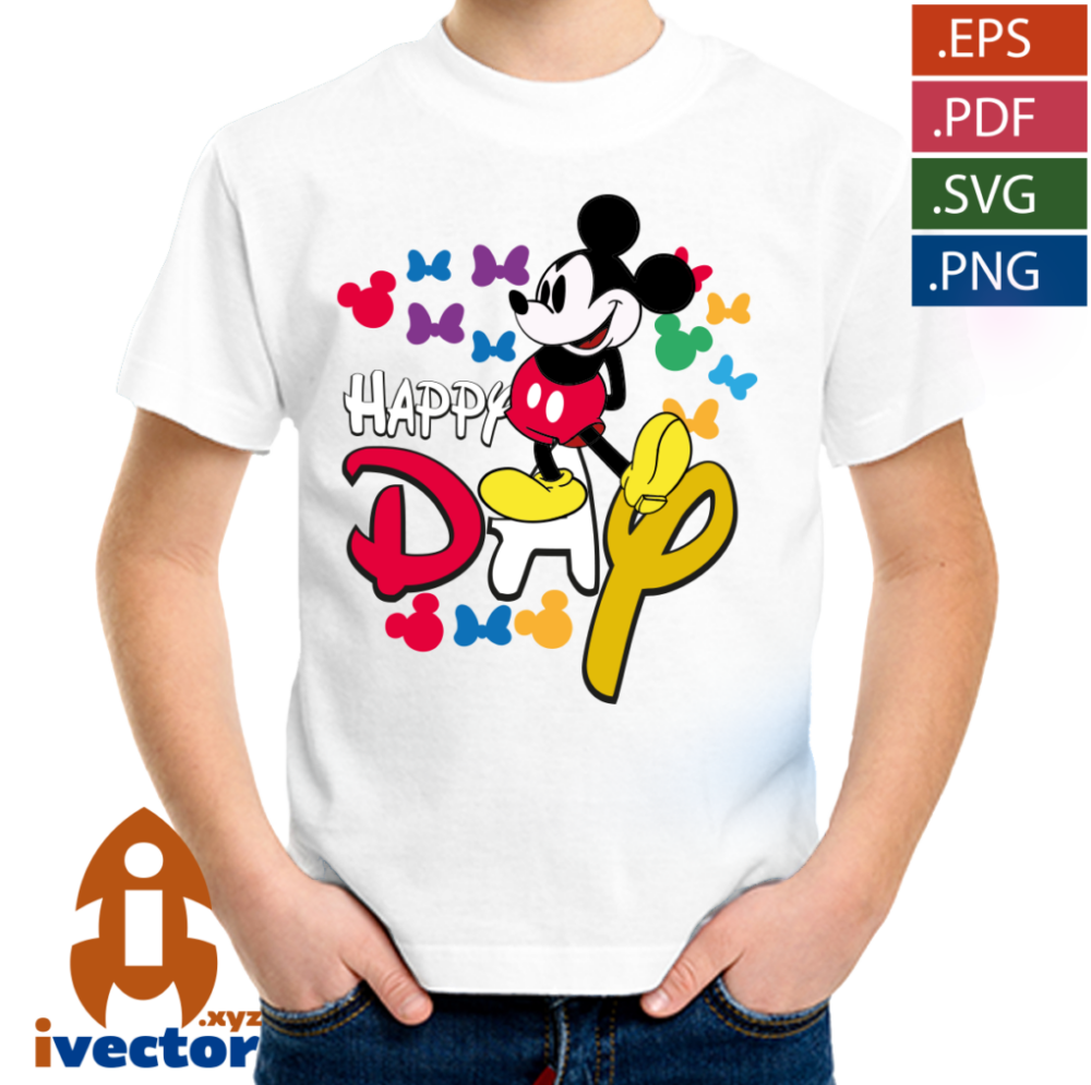 HAPPY-DAY-MICKEY-VECTOR-EDITABLE-01-P5 HAPPY DAY MICKEY VECTOR EDITABLE