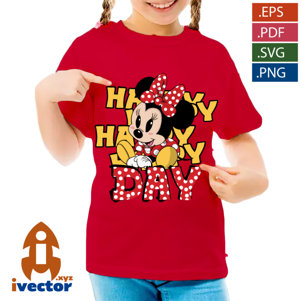 HAPPY-DAY-MINNIE-MOUSE-BABY-VECTOR-EPS-PDF-P1 HAPPY DAY MINNIE MOUSE BABY VECTOR EPS PDF