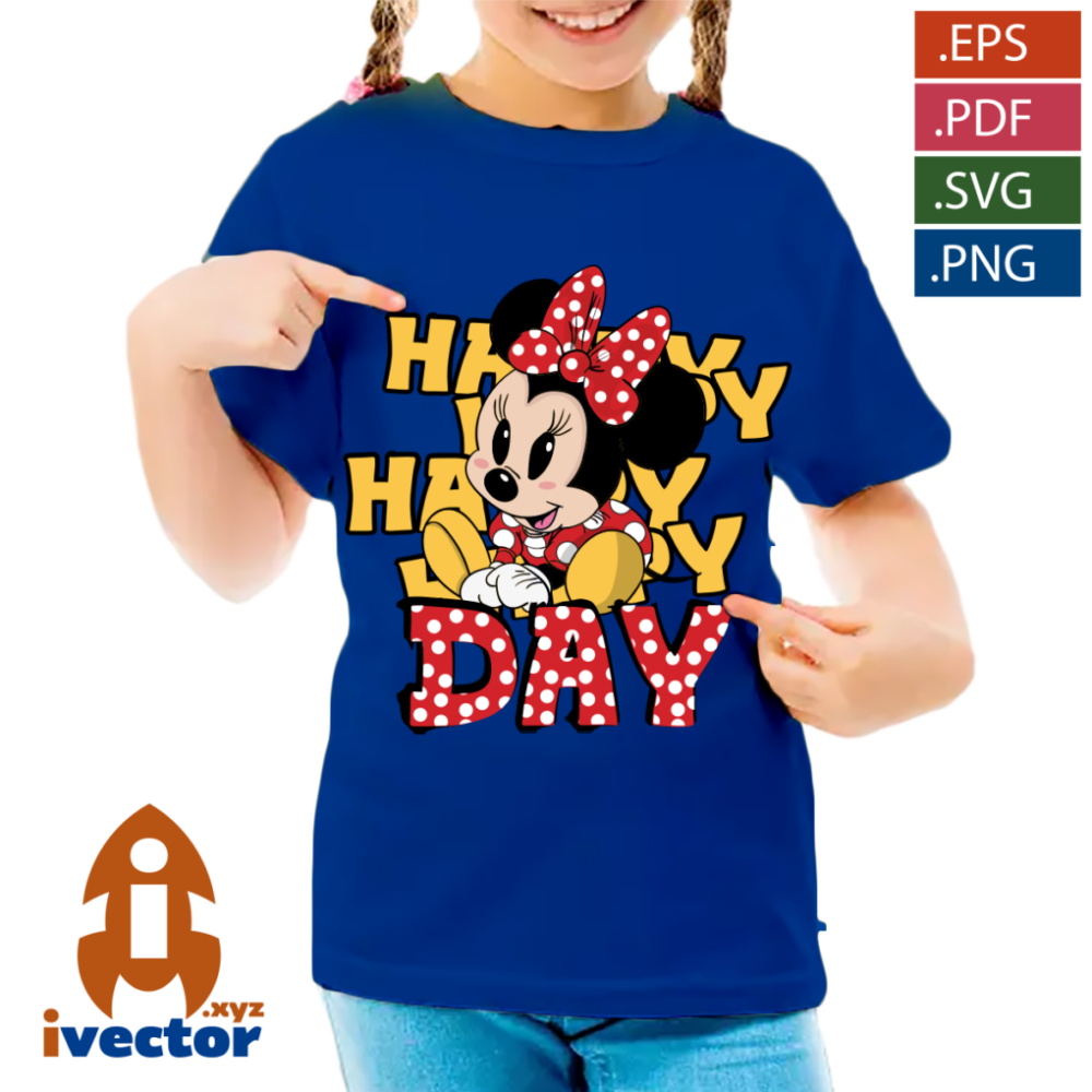 HAPPY-DAY-MINNIE-MOUSE-BABY-VECTOR-EPS-PDF-P6 HAPPY DAY MINNIE MOUSE BABY VECTOR EPS PDF