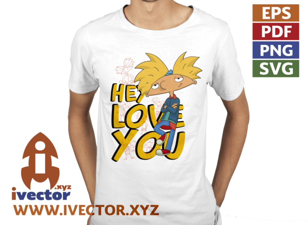 HEY-ARNOLD-LOVE-YOU-VECTOR-EDITABLE-01-P2 HEY ARNOLD LOVE YOU VECTOR EDITABLE