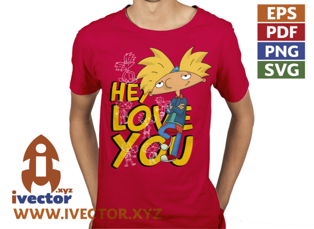 HEY-ARNOLD-LOVE-YOU-VECTOR-EDITABLE-01-P5 HEY ARNOLD LOVE YOU VECTOR EDITABLE