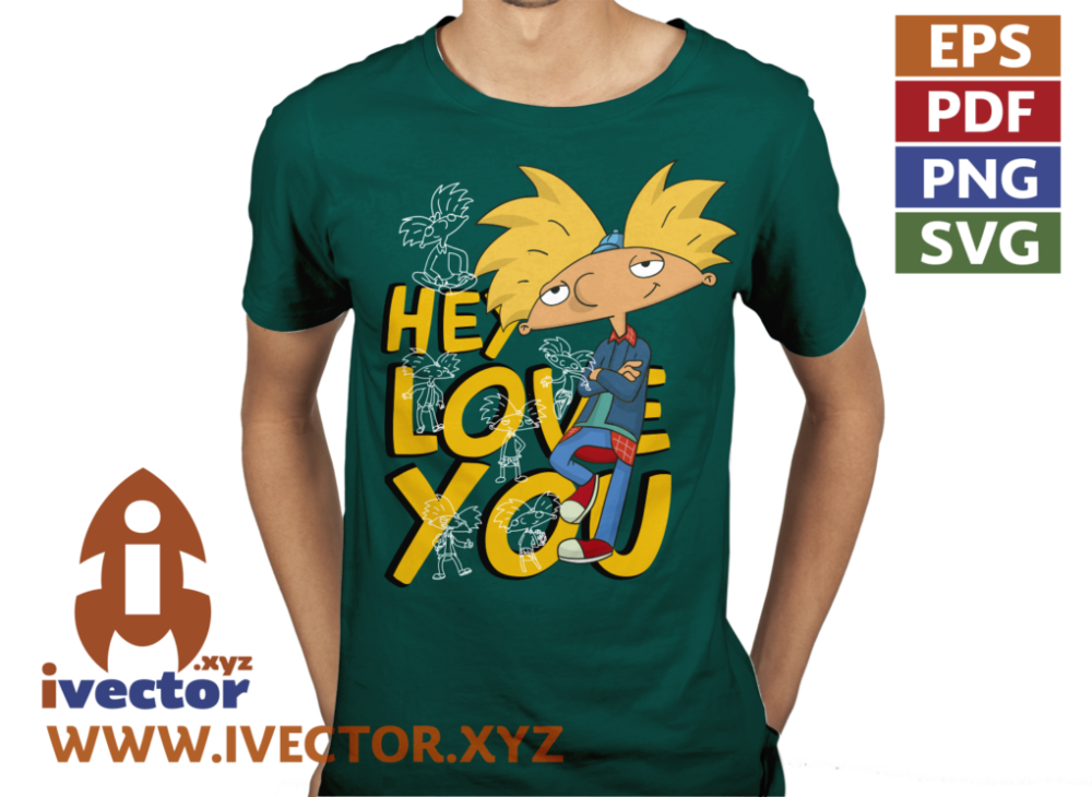 HEY-ARNOLD-LOVE-YOU-VECTOR-EDITABLE-01-P7 HEY ARNOLD LOVE YOU VECTOR EDITABLE