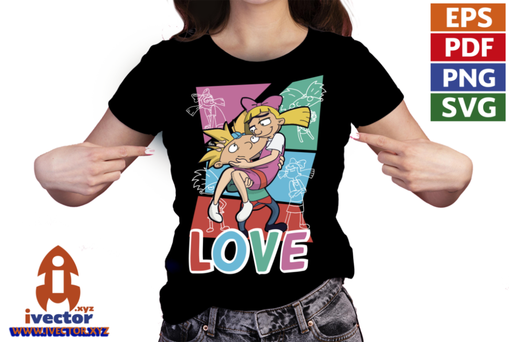 HEY-ARNOLD-SAN-VALENTIN-VECTOR-EDITABLE-01-2 HEY ARNOLD SAN VALENTIN VECTOR EDITABLE