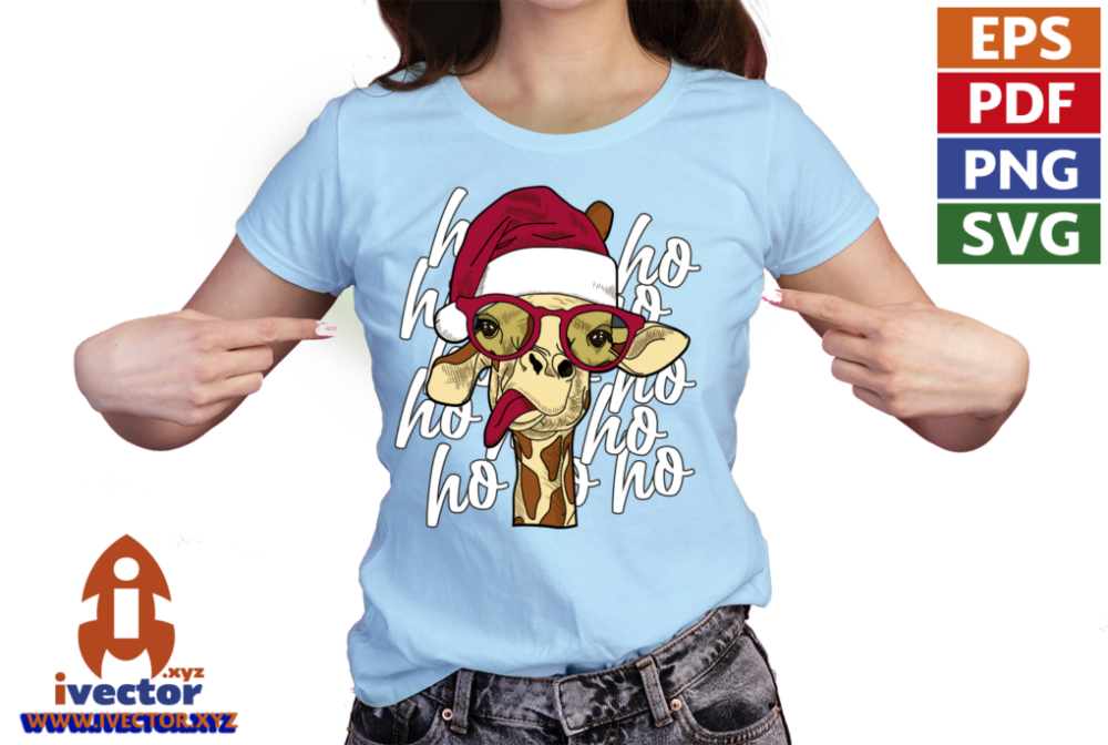 HO-HO-HO-JIRAFA-CON-GORRO-NAVIDENO-EPS-PDF-VECTOR1-01-playera1 HO HO HO JIRAFA CON GORRO NAVIDEÑO EPS PDF VECTOR
