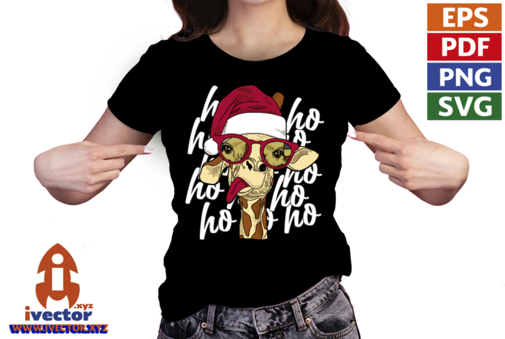 HO-HO-HO-JIRAFA-CON-GORRO-NAVIDENO-EPS-PDF-VECTOR1-01-playera2 HO HO HO JIRAFA CON GORRO NAVIDEÑO EPS PDF VECTOR