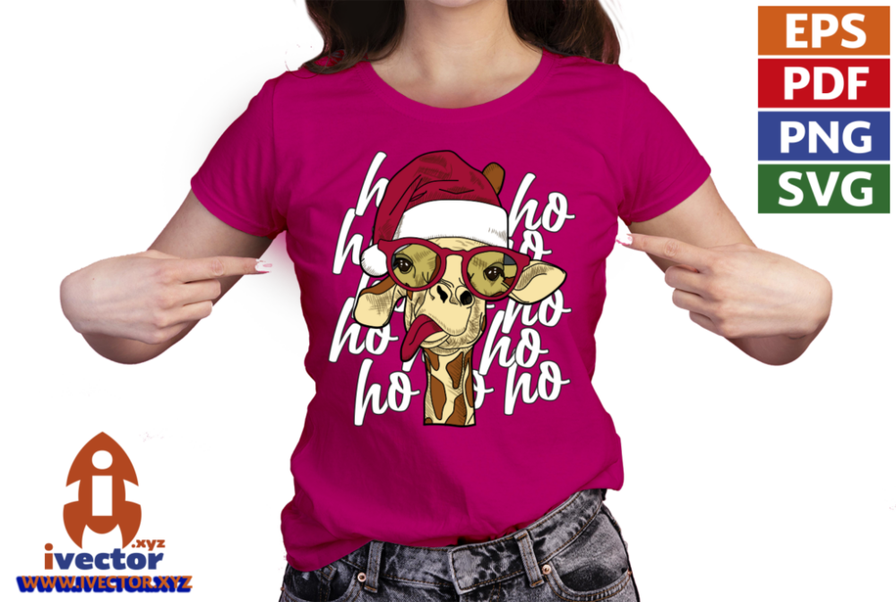 HO-HO-HO-JIRAFA-CON-GORRO-NAVIDENO-EPS-PDF-VECTOR1-01-playera8 HO HO HO JIRAFA CON GORRO NAVIDEÑO EPS PDF VECTOR