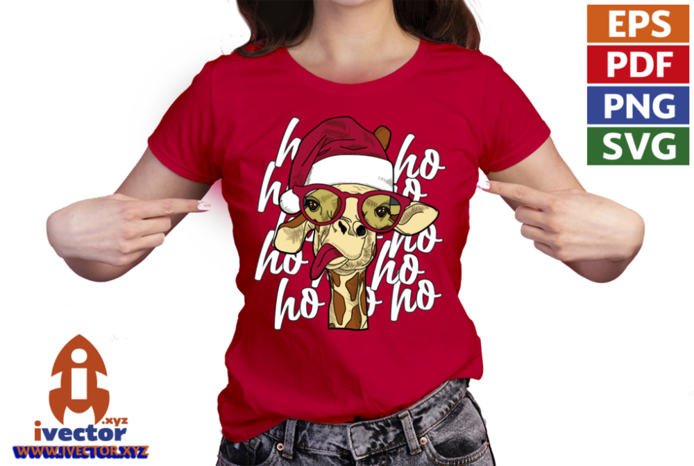 HO-HO-HO-JIRAFA-CON-GORRO-NAVIDENO-EPS-PDF-VECTOR1-01-playera9 HO HO HO JIRAFA CON GORRO NAVIDEÑO EPS PDF VECTOR