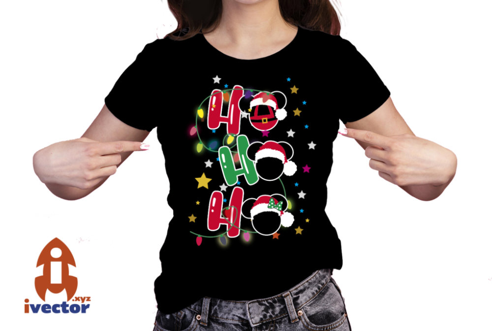 HO-HO-HO-MICKEY-MINNIE-NAVIDENO-EPS-PDF-EDITABLE-VECTOR-01-PLAYERA2 HO HO HO MICKEY MINNIE NAVIDEÑO EPS PDF EDITABLE VECTOR