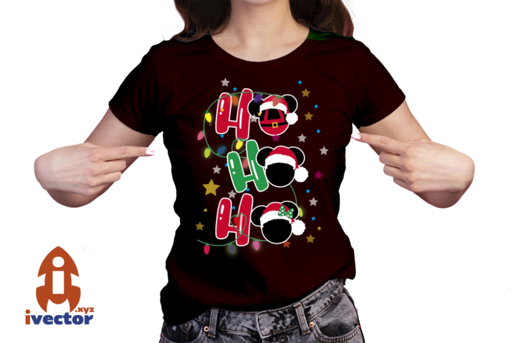 HO-HO-HO-MICKEY-MINNIE-NAVIDENO-EPS-PDF-EDITABLE-VECTOR-01-PLAYERA4 HO HO HO MICKEY MINNIE NAVIDEÑO EPS PDF EDITABLE VECTOR