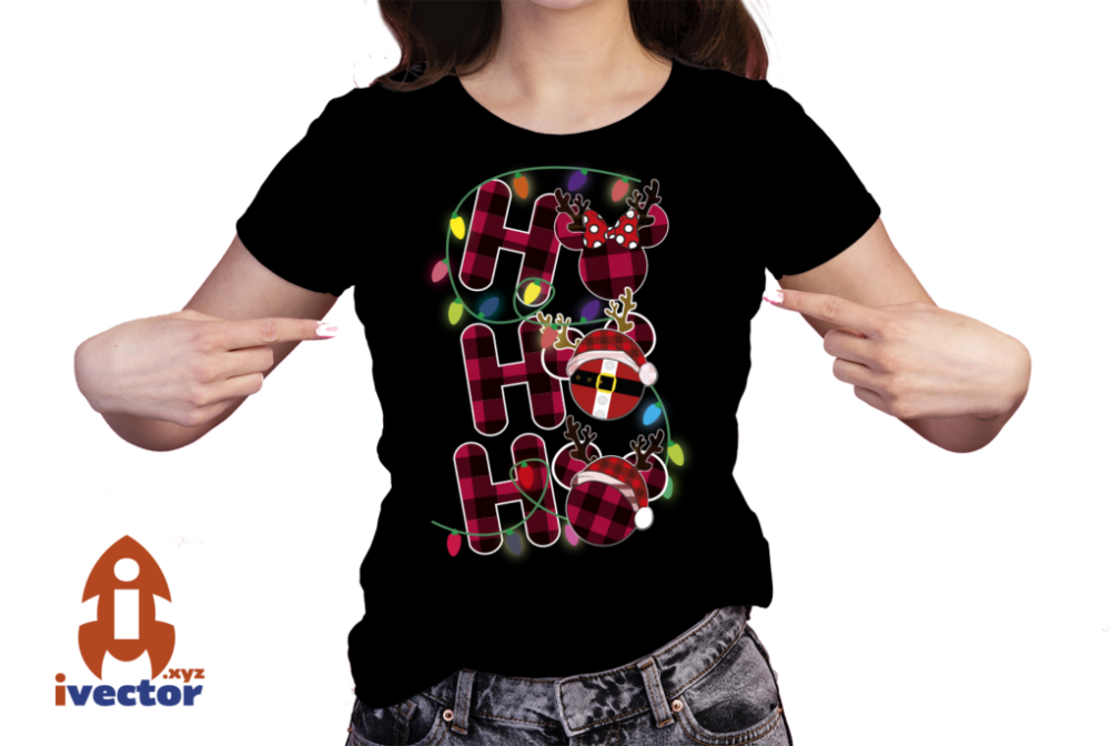 HO-HO-HO-MICKEY-MOUSE-NAVIDENO-VECTOR-EDITABLE-EPS-PDF-01-PLAYERA1 HO HO HO MICKEY MOUSE NAVIDEÑO VECTOR EDITABLE EPS PDF