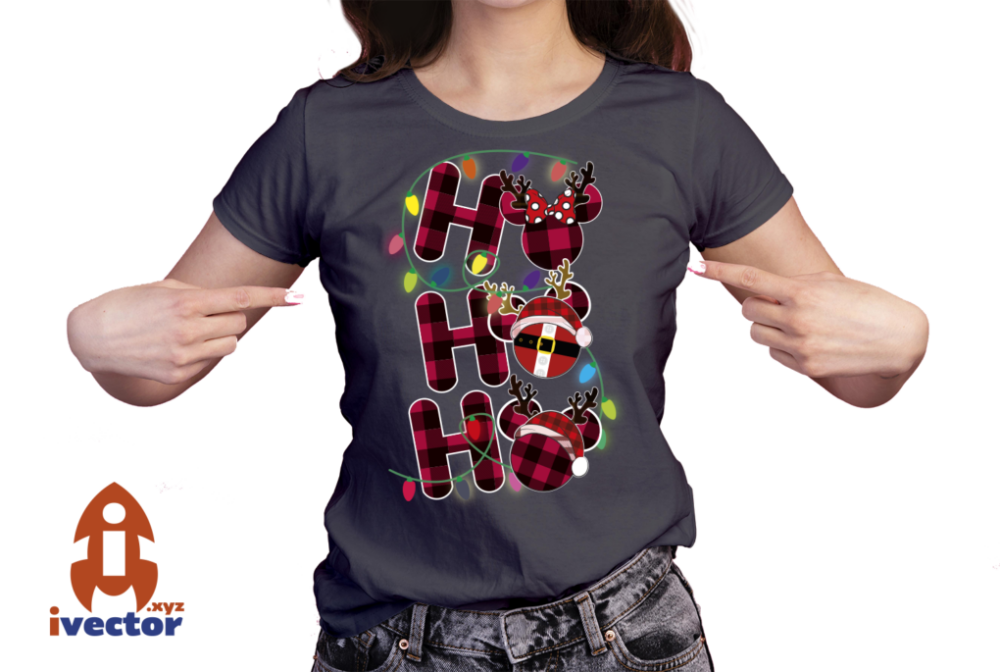 HO-HO-HO-MICKEY-MOUSE-NAVIDENO-VECTOR-EDITABLE-EPS-PDF-01-PLAYERA3 HO HO HO MICKEY MOUSE NAVIDEÑO VECTOR EDITABLE EPS PDF