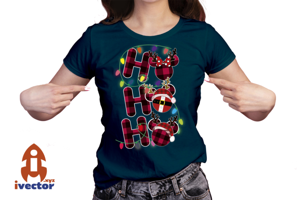 HO-HO-HO-MICKEY-MOUSE-NAVIDENO-VECTOR-EDITABLE-EPS-PDF-01-PLAYERA4 HO HO HO MICKEY MOUSE NAVIDEÑO VECTOR EDITABLE EPS PDF