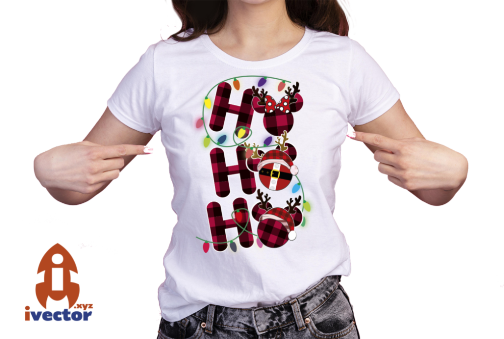 HO-HO-HO-MICKEY-MOUSE-NAVIDENO-VECTOR-EDITABLE-EPS-PDF-01-PLAYERA6 HO HO HO MICKEY MOUSE NAVIDEÑO VECTOR EDITABLE EPS PDF
