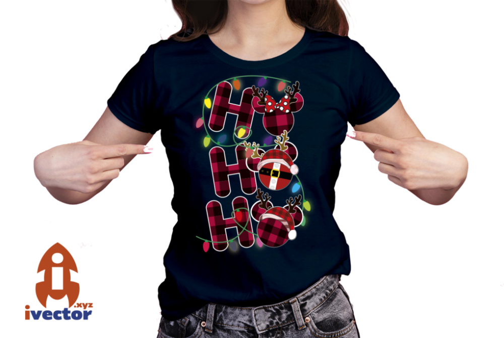 HO-HO-HO-MICKEY-MOUSE-NAVIDENO-VECTOR-EDITABLE-EPS-PDF-01-PLAYERA7 HO HO HO MICKEY MOUSE NAVIDEÑO VECTOR EDITABLE EPS PDF