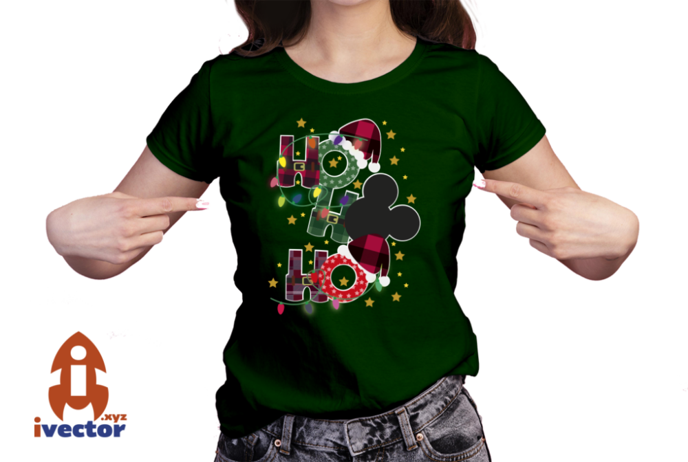 HO-HO-HO-MICKEY-MOUSE-NAVIDENO-VECTOR-ESTRELLAS-01-PLAYERA1 HO HO HO MICKEY MOUSE NAVIDEÑO VECTOR ESTRELLAS