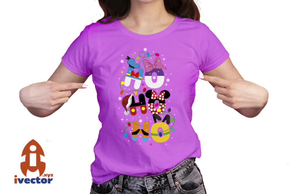 HO-HO-HO-NAVIDAD-VECTOR-EPS-PDF-EDITABLE-DISNEY-PERSONAJES-01-PLAYERA1 HO HO HO NAVIDAD VECTOR EPS PDF DISNEY
