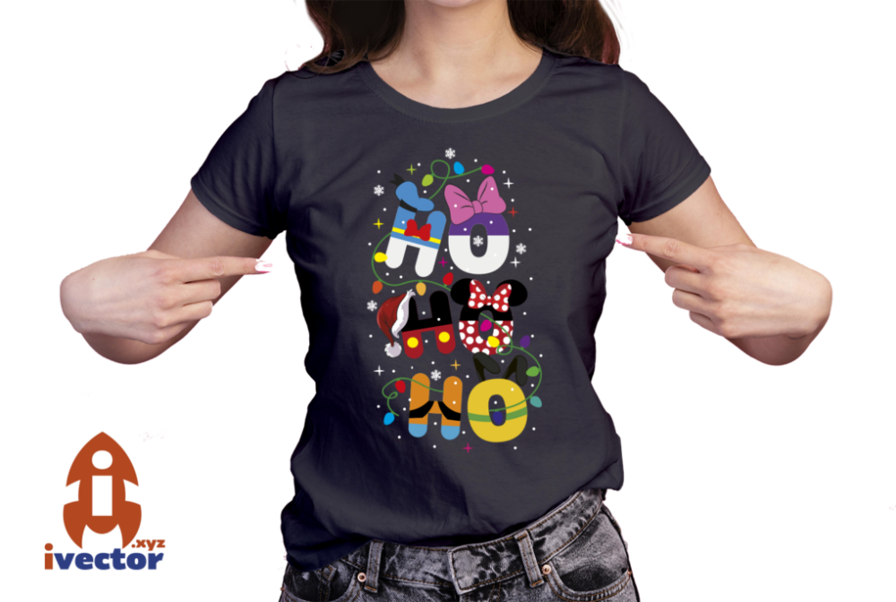 HO-HO-HO-NAVIDAD-VECTOR-EPS-PDF-EDITABLE-DISNEY-PERSONAJES-01-PLAYERA2 HO HO HO NAVIDAD VECTOR EPS PDF DISNEY